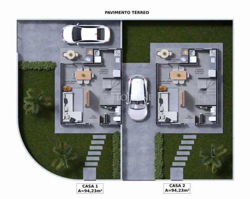 Foto 6 de Casa com 3 quartos à venda, 95m2 em Palhoca - SC