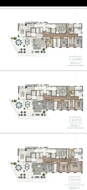 Apartamento com 4 quartos à venda, 293m2 em Vila Nova Conceição, São Paulo - SP - imagem 3 Foto 3 de Apartamento com 4 quartos à venda, 293m2 em Vila Nova Conceição, São Paulo - SP