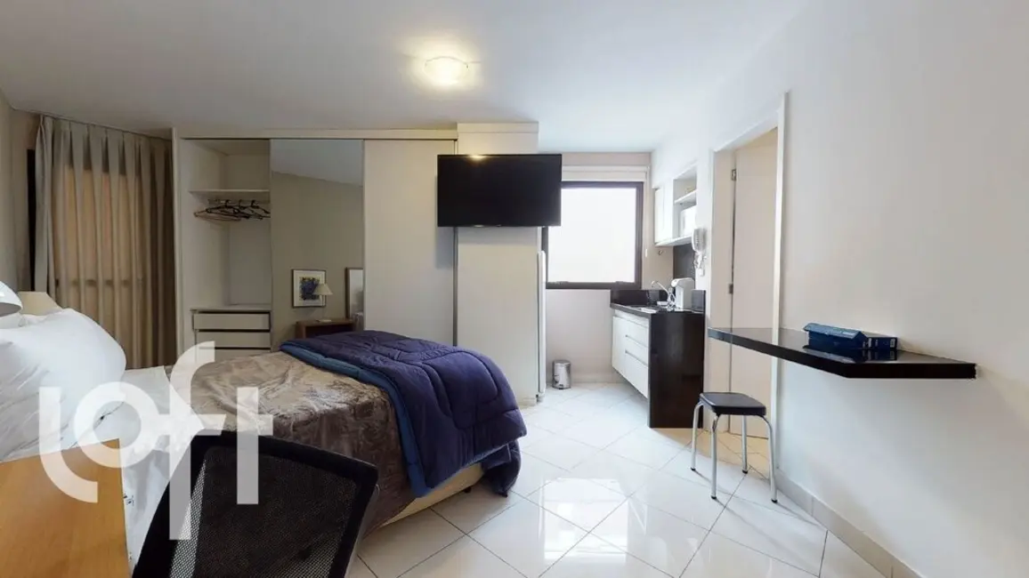 Foto 4 de Apartamento com 1 quarto à venda, 34m2 em Moema, São Paulo - SP