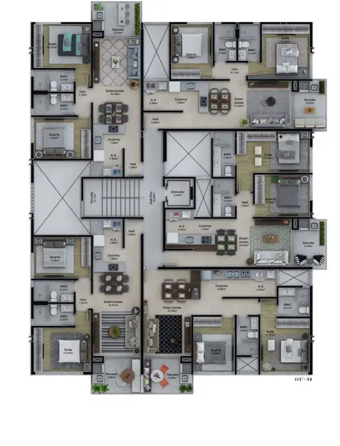 Foto 3 de Apartamento com 2 quartos à venda, 143m2 em Governador Celso Ramos - SC