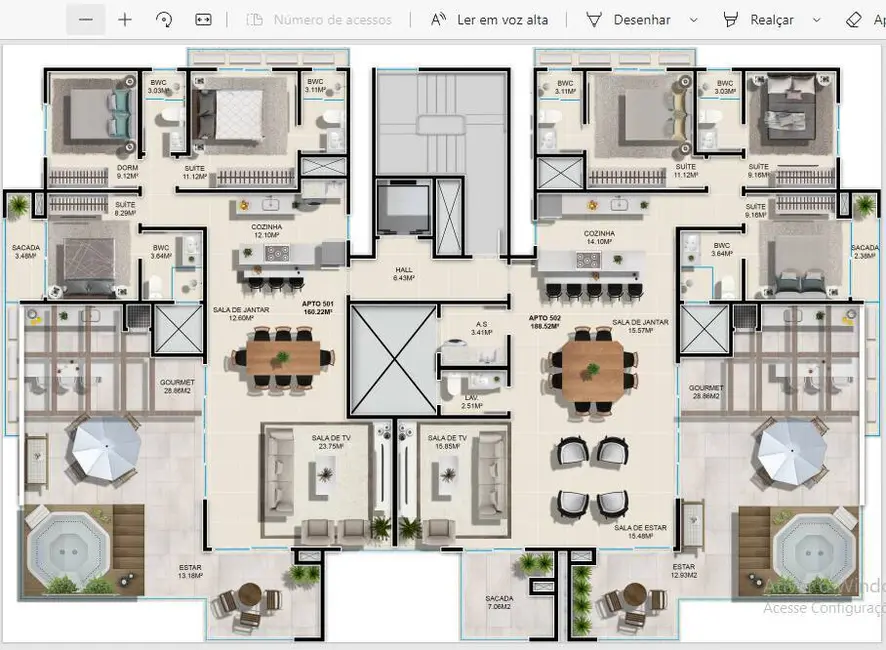 Foto 8 de Apartamento com 2 quartos à venda, 65m2 em Governador Celso Ramos - SC