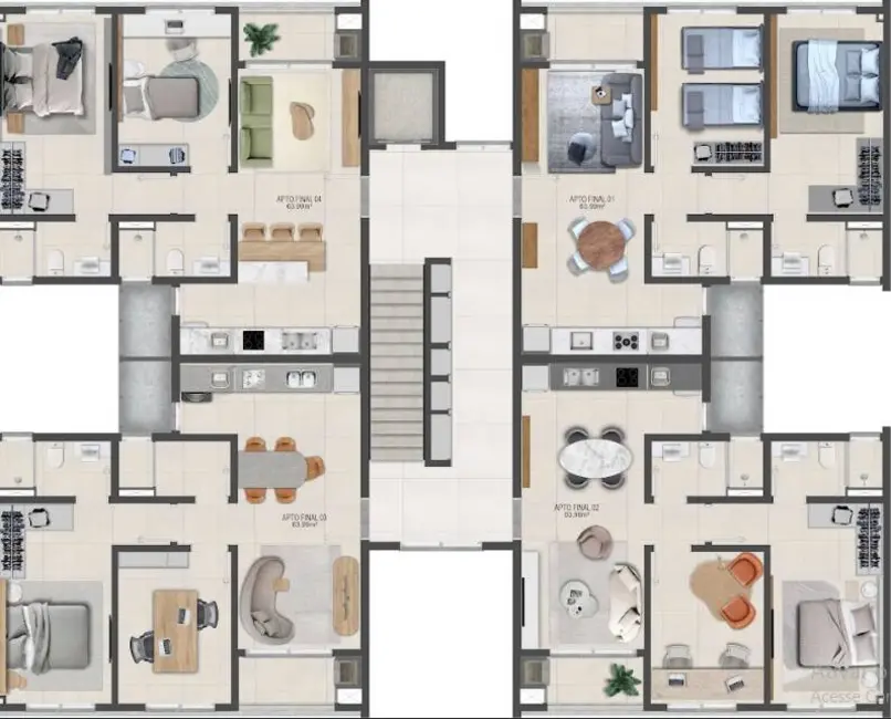Foto 6 de Apartamento com 2 quartos à venda, 113m2 em Governador Celso Ramos - SC