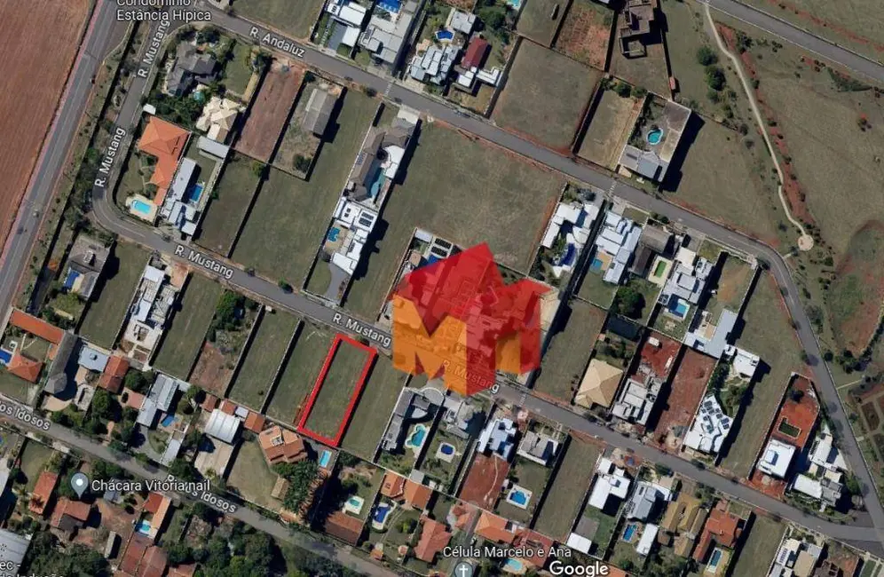 Foto 2 de Terreno / Lote à venda, 1002m2 em Estância Hípica, Nova Odessa - SP