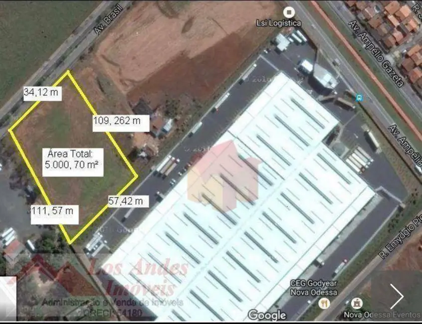 Foto 1 de Terreno / Lote à venda, 5000m2 em Parque dos Pinheiros, Nova Odessa - SP