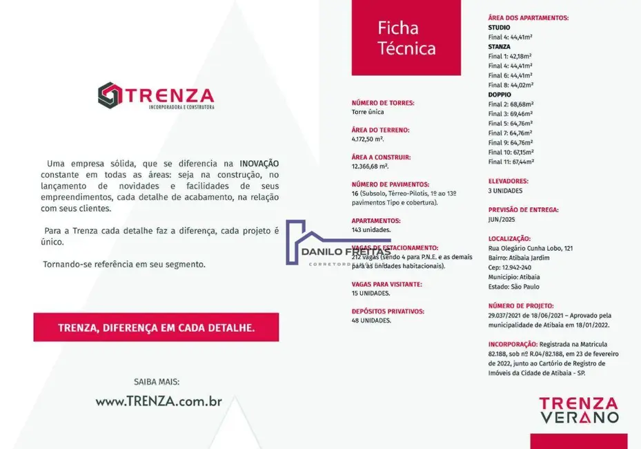 Foto 3 de Apartamento com 2 quartos à venda, 4172m2 em Alvinópolis, Atibaia - SP