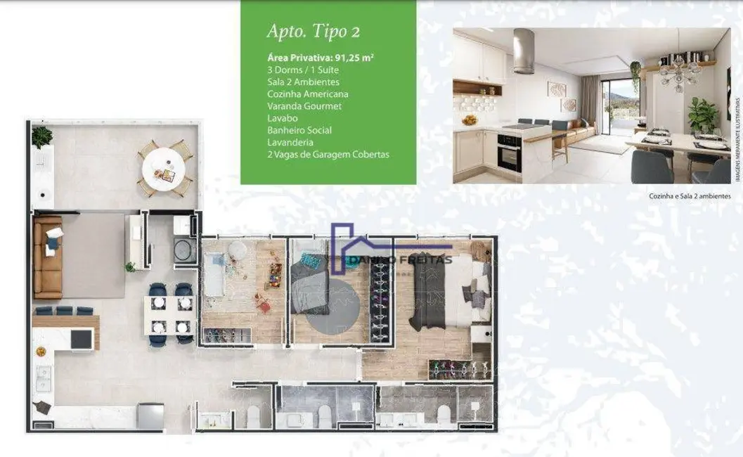 Foto 3 de Apartamento com 3 quartos à venda, 33000m2 em Nova Gardênia, Atibaia - SP