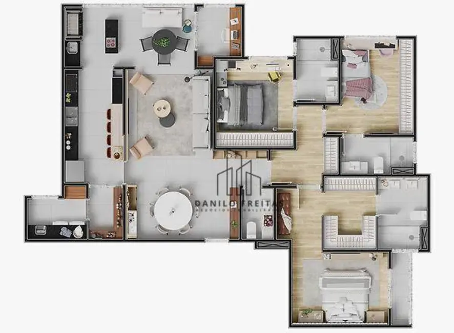 Foto 9 de Apartamento com 3 quartos à venda, 140m2 em Nova Gardênia, Atibaia - SP