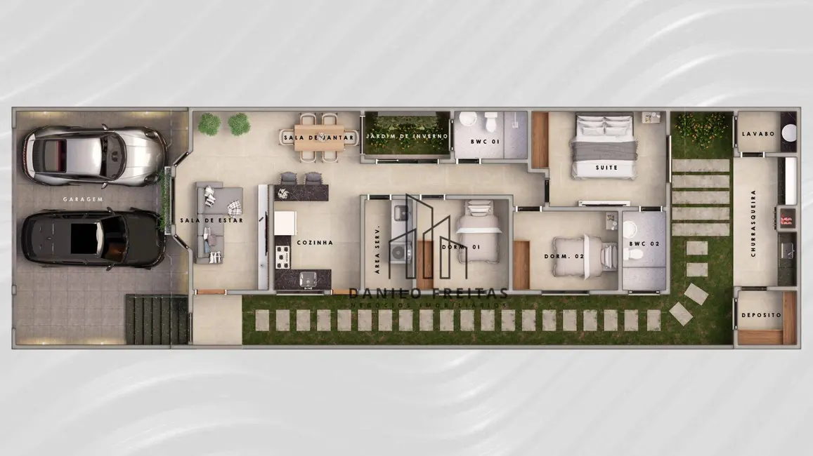 Foto 2 de Casa com 3 quartos à venda, 195m2 em Atibaia - SP