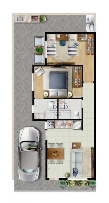 Foto 3 de Casa de Condomínio com 2 quartos à venda, 154m2 em Jardim Colonial, Atibaia - SP