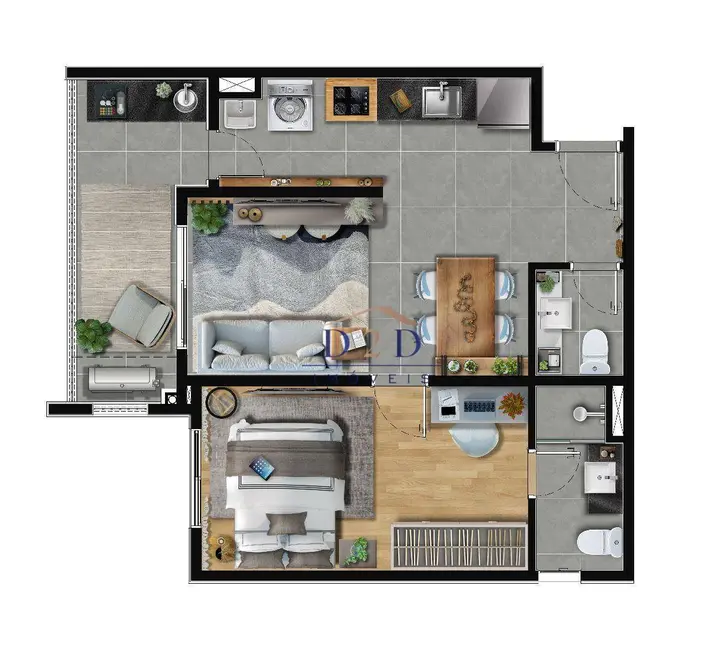 Apartamento com 1 quarto à venda, 49m2 em Vila Santa Clara, Atibaia - SP - imagem 9 Foto 9 de Apartamento com 1 quarto à venda, 49m2 em Vila Santa Clara, Atibaia - SP