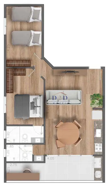 Foto 3 de Apartamento com 2 quartos à venda, 64m2 em Atibaia - SP