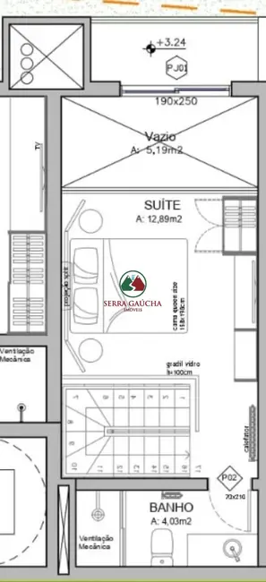 Apartamento com 1 quarto à venda, 55m2 em Centro, Gramado - RS - imagem 6 Foto 6 de Apartamento com 1 quarto à venda, 55m2 em Centro, Gramado - RS