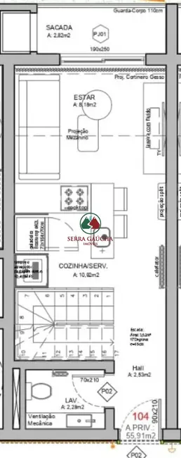 Apartamento com 1 quarto à venda, 55m2 em Centro, Gramado - RS - imagem 7 Foto 7 de Apartamento com 1 quarto à venda, 55m2 em Centro, Gramado - RS