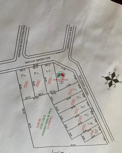 Terreno / Lote à venda, 800m2 em Canela - RS - imagem 6 Foto 6 de Terreno / Lote à venda, 800m2 em Canela - RS