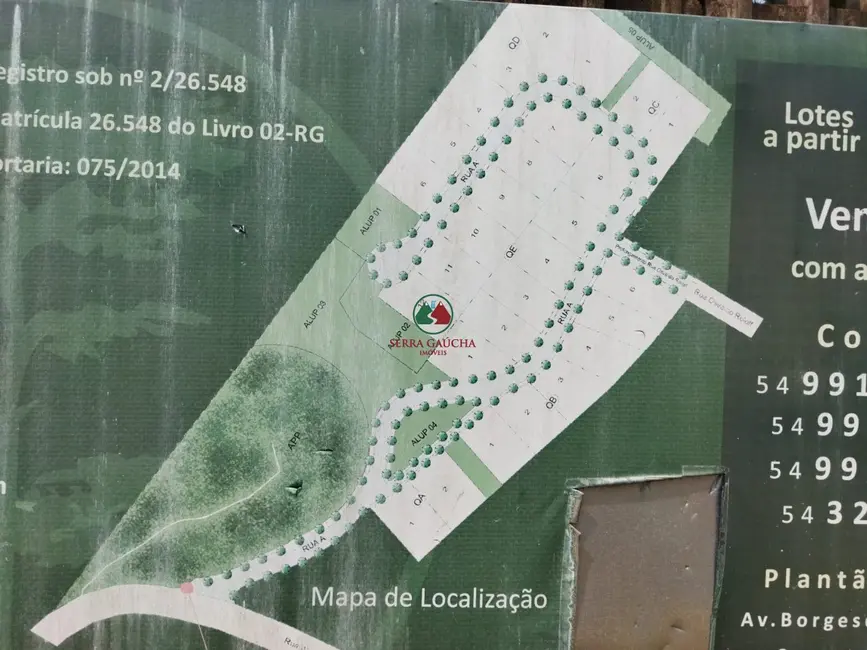 Foto 2 de Terreno / Lote à venda, 802m2 em Gramado - RS