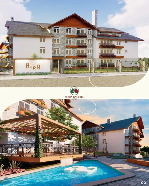 Foto 3 de Apartamento com 3 quartos à venda, 98m2 em Gramado - RS