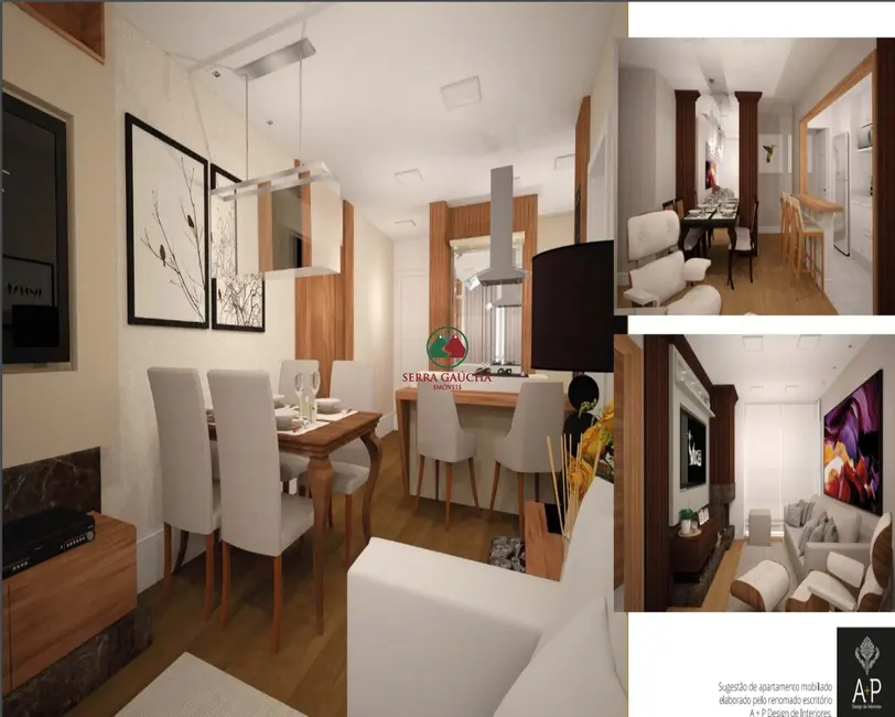 Apartamento com 1 quarto à venda, 53m2 em Gramado - RS - imagem 4 Foto 4 de Apartamento com 1 quarto à venda, 53m2 em Gramado - RS