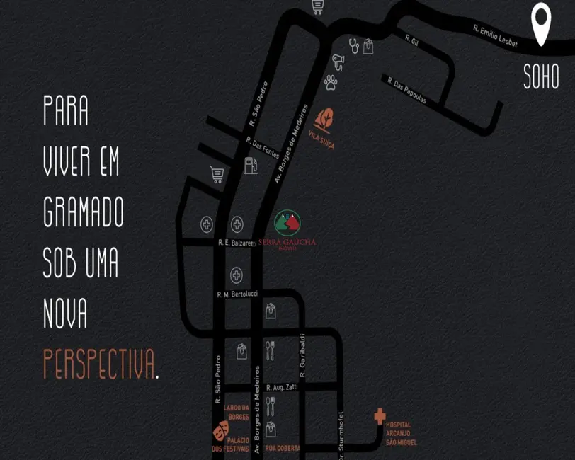 Apartamento com 2 quartos à venda, 70m2 em Gramado - RS - imagem 8 Foto 8 de Apartamento com 2 quartos à venda, 70m2 em Gramado - RS