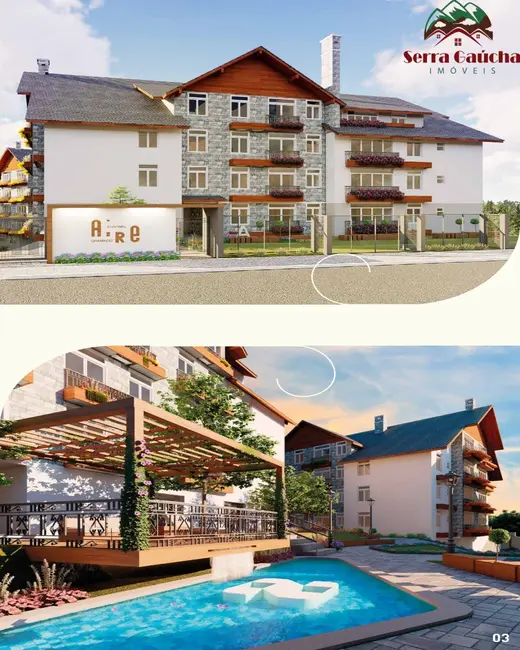 Foto 3 de Apartamento com 1 quarto à venda, 38m2 em Gramado - RS