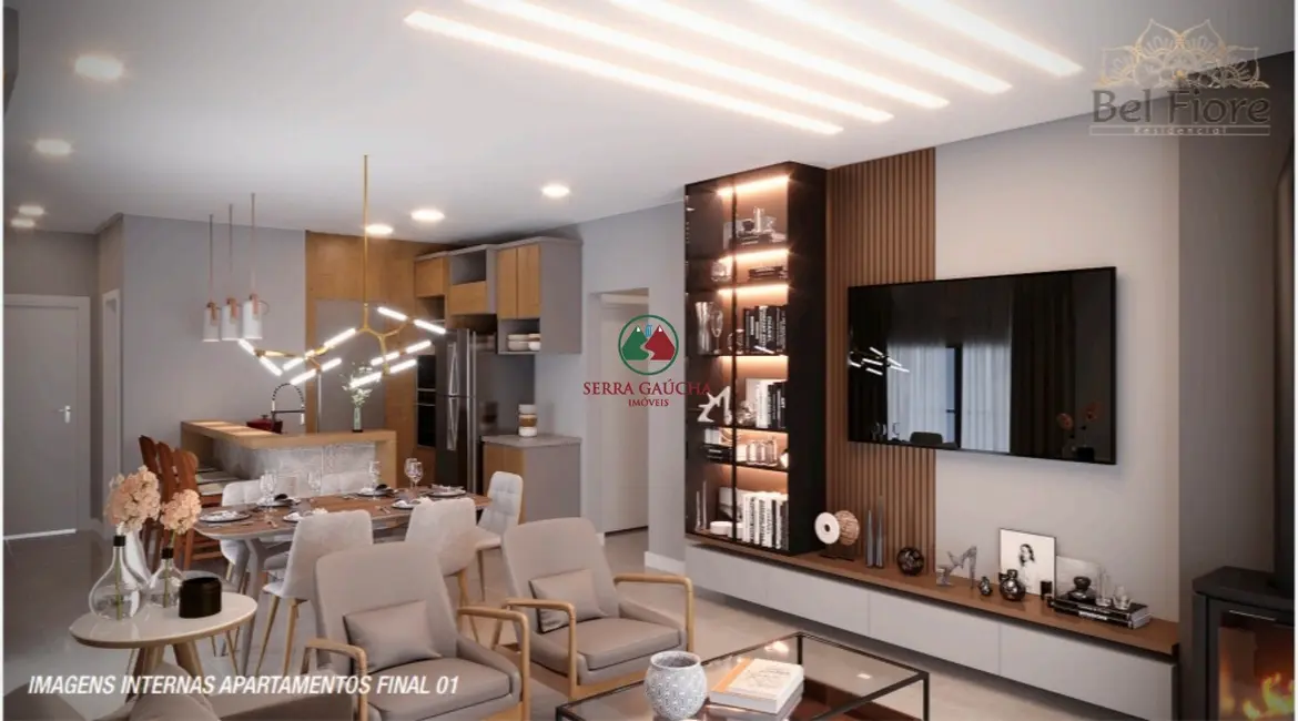 Foto 3 de Apartamento com 1 quarto à venda, 45m2 em Centro, Canela - RS