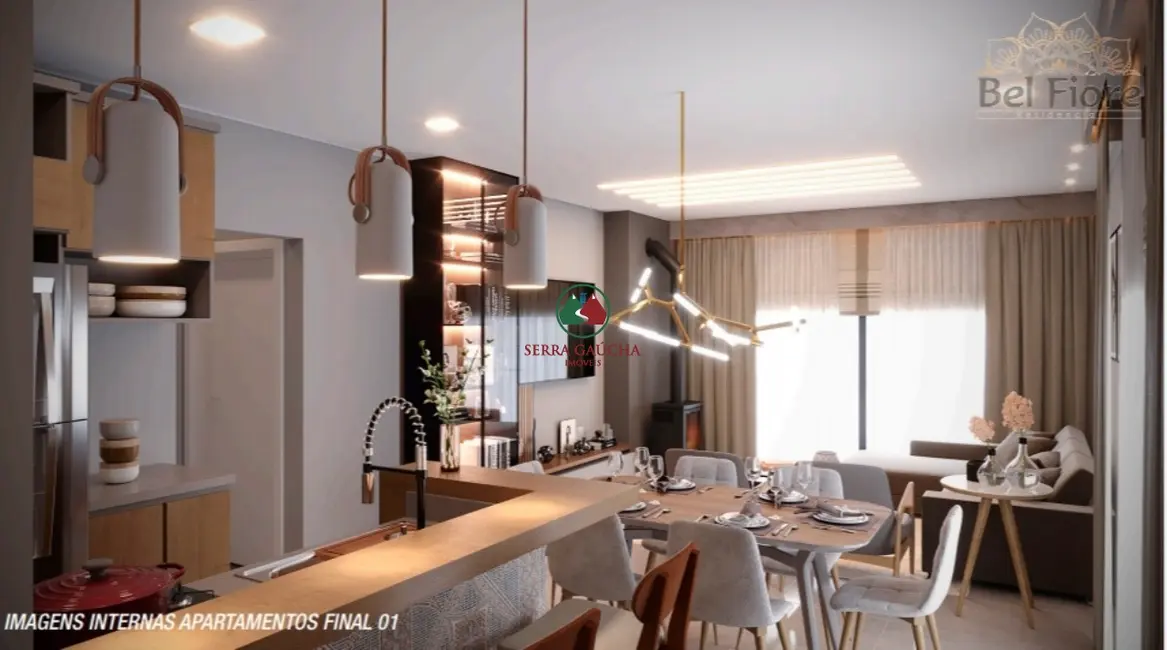 Foto 2 de Apartamento com 1 quarto à venda, 45m2 em Centro, Canela - RS