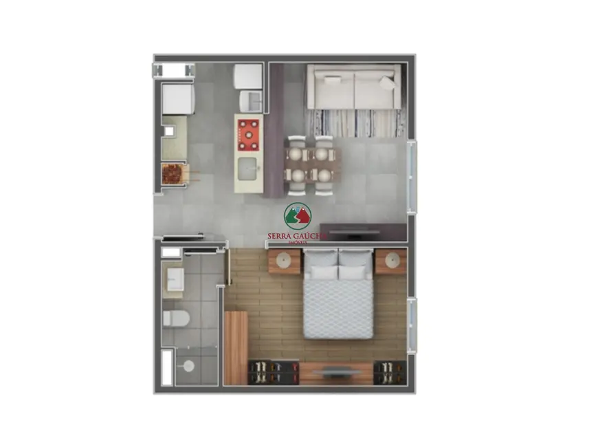 Foto 7 de Apartamento com 1 quarto à venda, 41m2 em Canela - RS