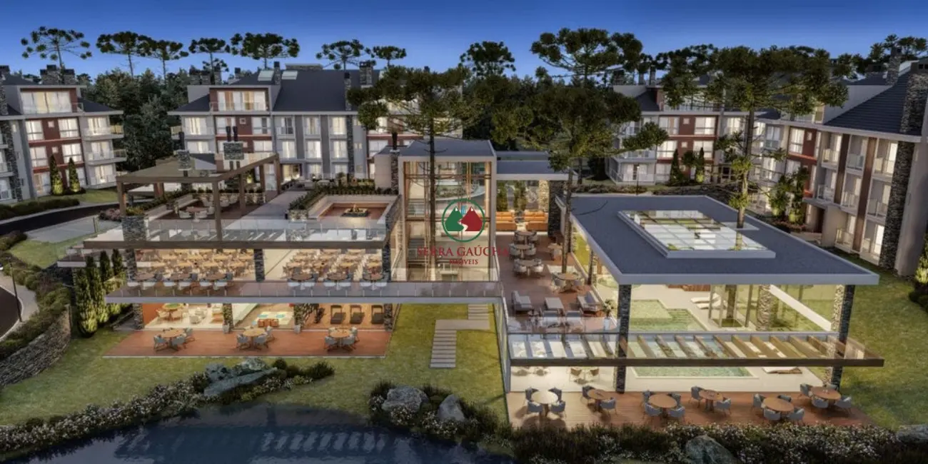 Apartamento com 1 quarto à venda, 66m2 em Gramado - RS - imagem 3 Foto 3 de Apartamento com 1 quarto à venda, 66m2 em Gramado - RS