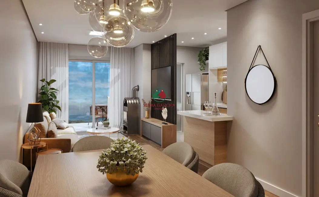 Apartamento com 2 quartos à venda, 79m2 em Gramado - RS - imagem 2 Foto 2 de Apartamento com 2 quartos à venda, 79m2 em Gramado - RS