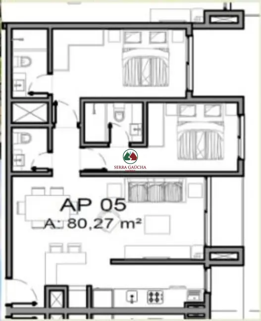 Apartamento com 2 quartos à venda, 80m2 em Centro, Canela - RS - imagem 8 Foto 8 de Apartamento com 2 quartos à venda, 80m2 em Centro, Canela - RS