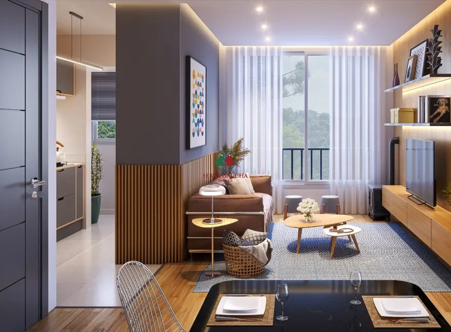 Foto 3 de Apartamento com 1 quarto à venda, 53m2 em Gramado - RS