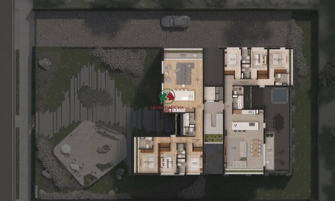 Foto 4 de Apartamento com 3 quartos à venda, 139m2 em Gramado - RS