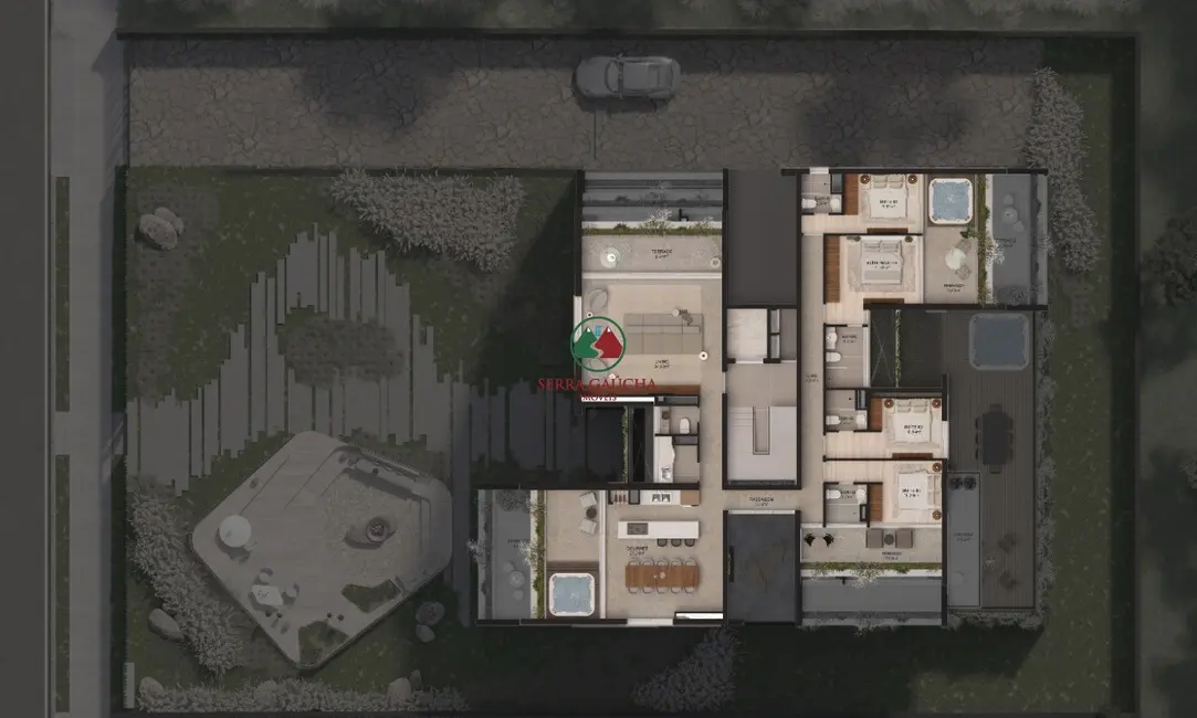 Foto 3 de Apartamento com 3 quartos à venda, 139m2 em Gramado - RS