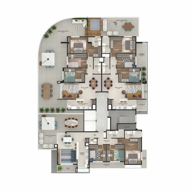 Apartamento com 3 quartos à venda, 99m2 em Centro, Campo Bom - RS - imagem 9 Foto 9 de Apartamento com 3 quartos à venda, 99m2 em Centro, Campo Bom - RS