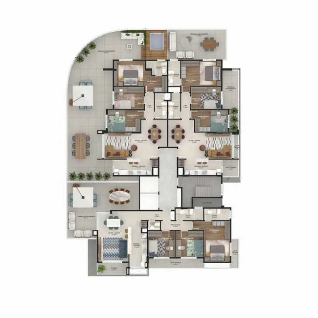 Apartamento com 3 quartos à venda, 99m2 em Centro, Campo Bom - RS - imagem 7 Foto 7 de Apartamento com 3 quartos à venda, 99m2 em Centro, Campo Bom - RS
