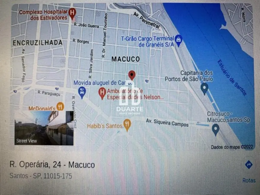 Foto 9 de Terreno / Lote à venda, 1054m2 em Macuco, Santos - SP