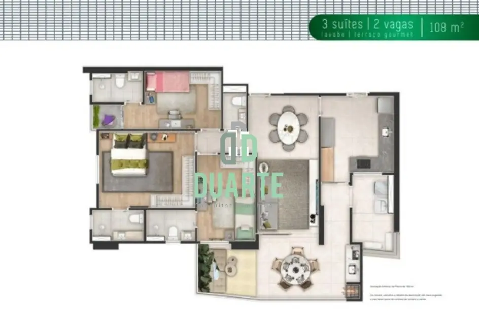 Apartamento com 3 quartos à venda, 136m2 em José Menino, Santos - SP - imagem 2 Foto 2 de Apartamento com 3 quartos à venda, 136m2 em José Menino, Santos - SP