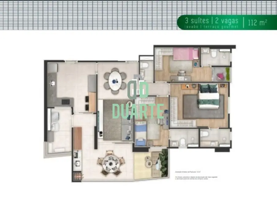 Apartamento com 3 quartos à venda, 112m2 em José Menino, Santos - SP - imagem 4 Foto 4 de Apartamento com 3 quartos à venda, 112m2 em José Menino, Santos - SP