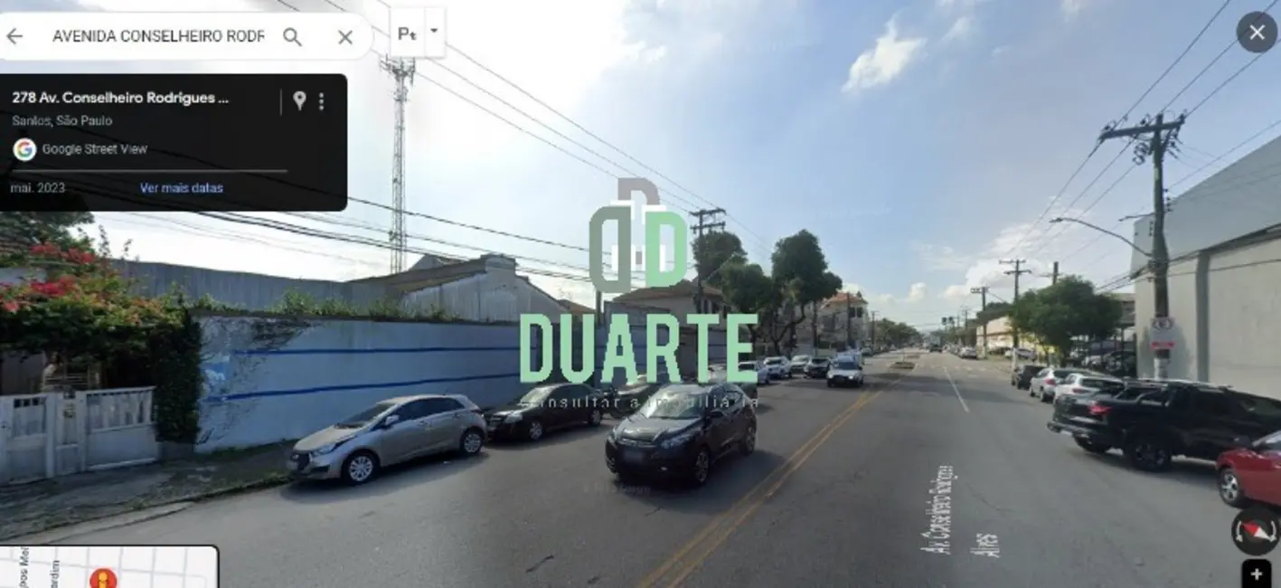 Foto 5 de Terreno / Lote à venda, 500m2 em Vila Mathias, Santos - SP