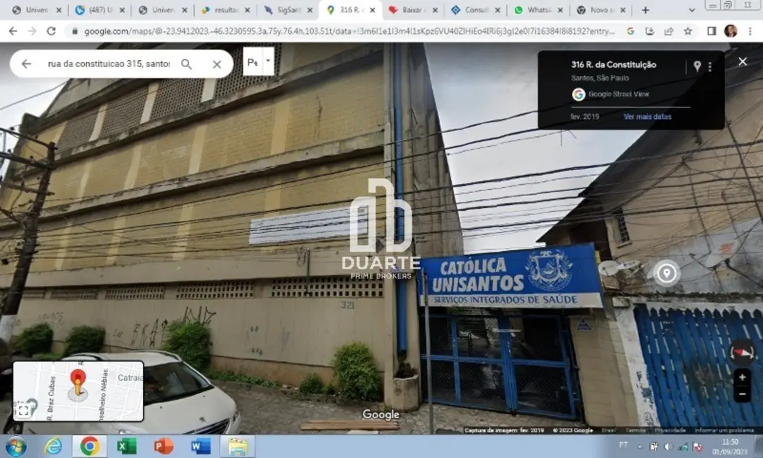 Foto 1 de Terreno / Lote à venda, 1654m2 em Paquetá, Santos - SP