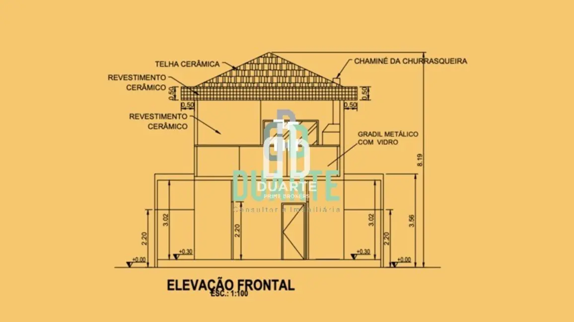 Foto 3 de Casa com 3 quartos à venda, 104m2 em Encruzilhada, Santos - SP