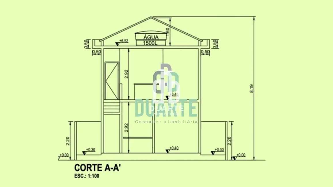 Foto 2 de Casa com 3 quartos à venda, 104m2 em Encruzilhada, Santos - SP