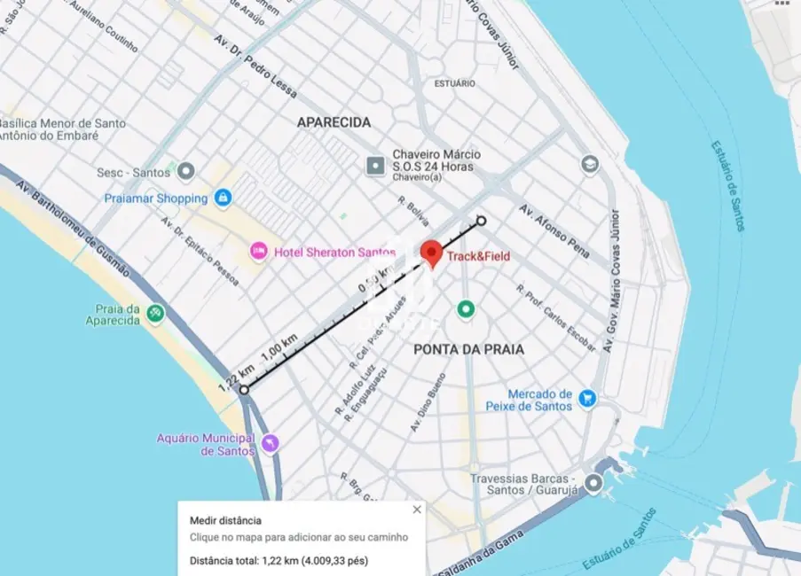 Foto 4 de Terreno / Lote à venda, 300m2 em Ponta da Praia, Santos - SP