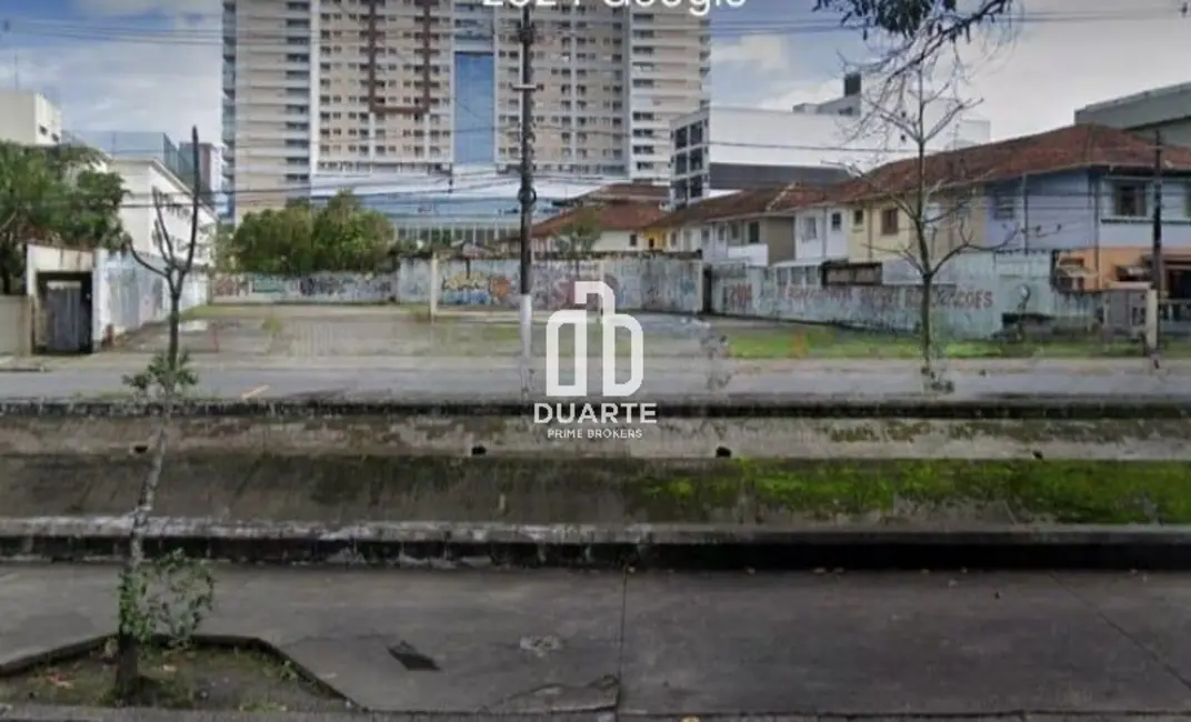 Foto 1 de Terreno / Lote à venda, 1530m2 em Vila Mathias, Santos - SP