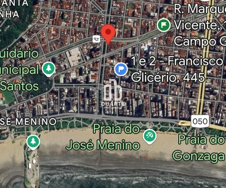 Foto 1 de Terreno / Lote à venda, 526m2 em Campo Grande, Santos - SP