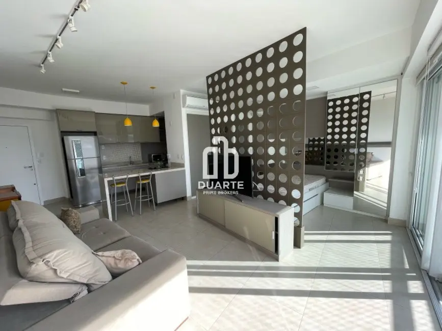 Foto 1 de Apartamento com 1 quarto para alugar, 52m2 em Pompéia, Santos - SP