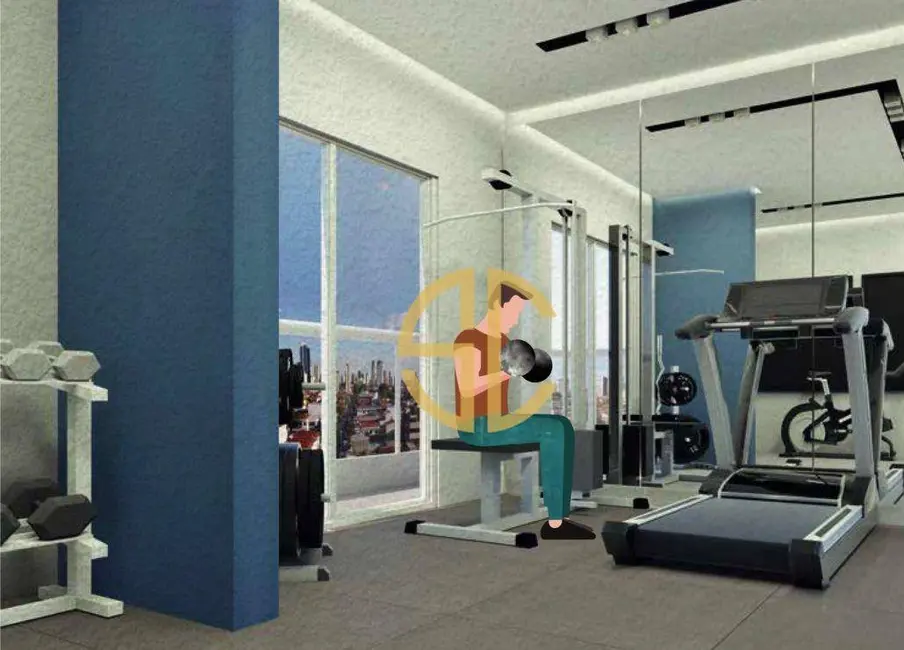 Apartamento com 1 quarto à venda, 38m2 em Boqueirão, Praia Grande - SP - imagem 4 Foto 4 de Apartamento com 1 quarto à venda, 38m2 em Boqueirão, Praia Grande - SP