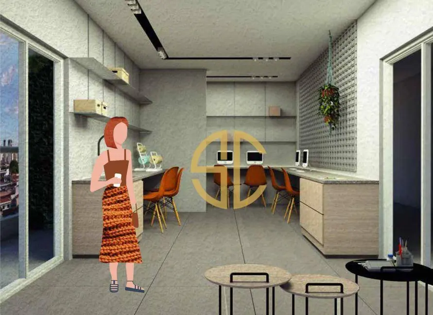 Foto 6 de Apartamento com 1 quarto à venda, 38m2 em Boqueirão, Praia Grande - SP