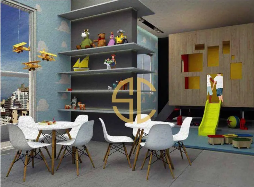 Foto 5 de Apartamento com 1 quarto à venda, 37m2 em Boqueirão, Praia Grande - SP