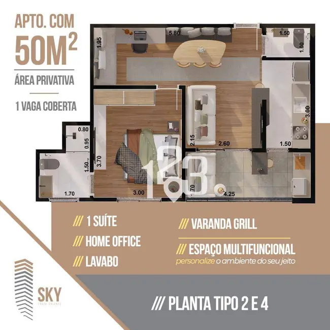 Foto 2 de Apartamento com 1 quarto à venda, 5213m2 em Jardim Nova Bragança, Braganca Paulista - SP