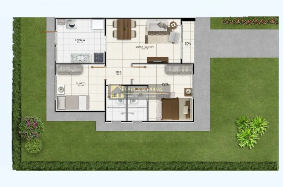 Foto 8 de Casa de Condomínio com 2 quartos à venda, 128m2 em Feira De Santana - BA